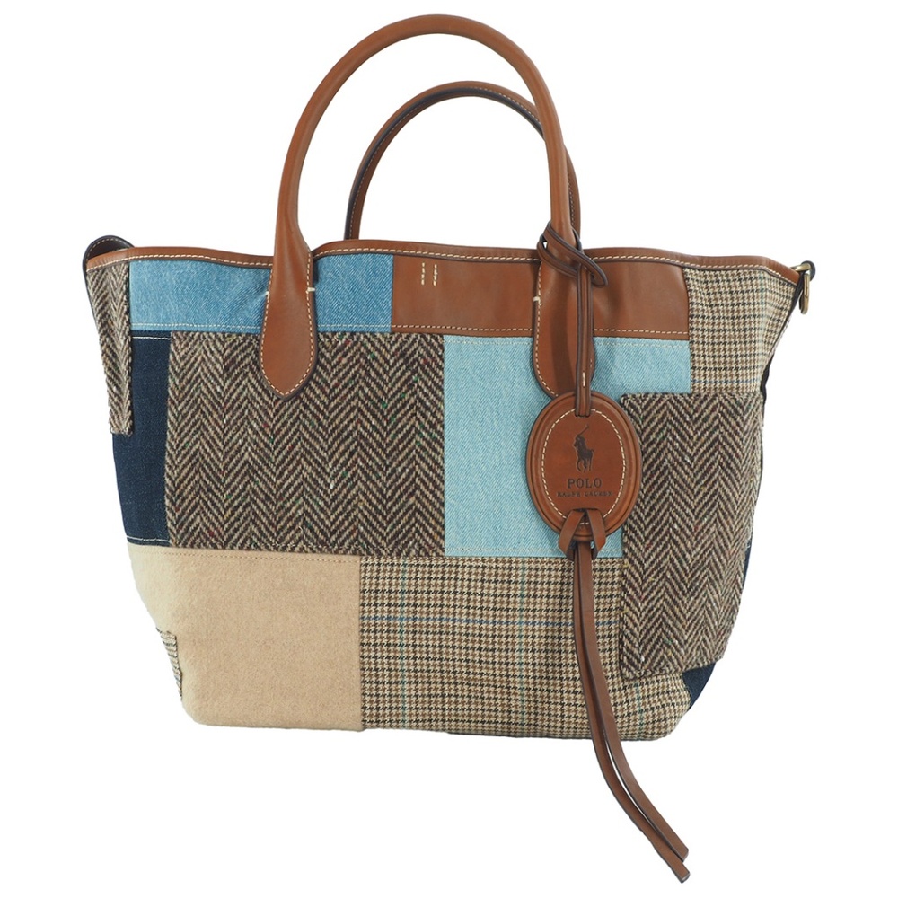 Ralph Lauren Patchwork Medium Bellport Tote